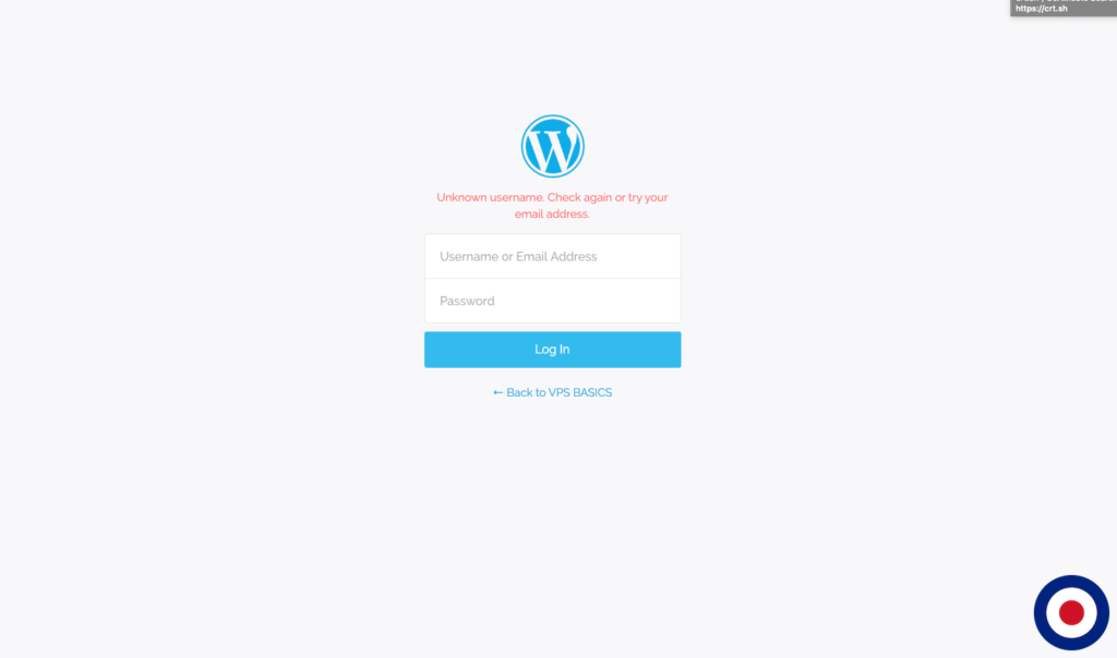 Disable Password Link Login Error - WordPress